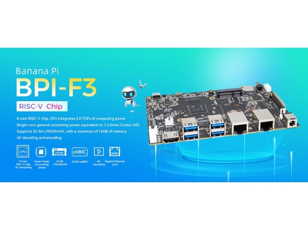 Banana Pi BPI-F3 RISC-V single board computer public sale