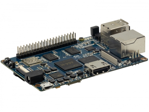 Banana Pi BPI-M64 with Allwinner A64 chip design,2 GB DDR3 RAM and 8G eMMC